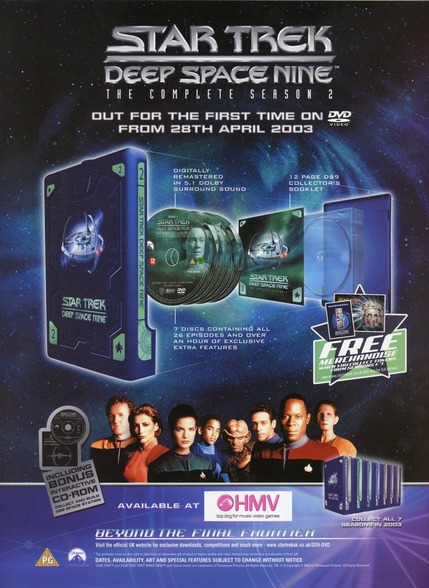 Star Trek Official Vintage Magazine #104 (May 2003) Scott Bakula, Michael Dorn, Dominic Keating
