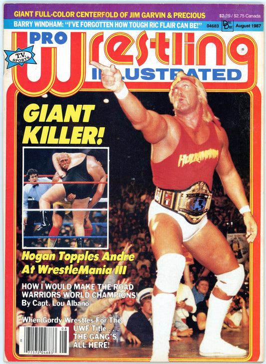 Pro Wrestling Illustrated Vintage Magazine (August, 1987) Hulk Hogan vs. Andre the Giant