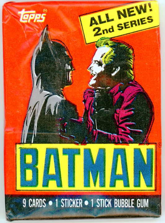 1989 Topps 2nd Series Batman Trading Card Wax Pack