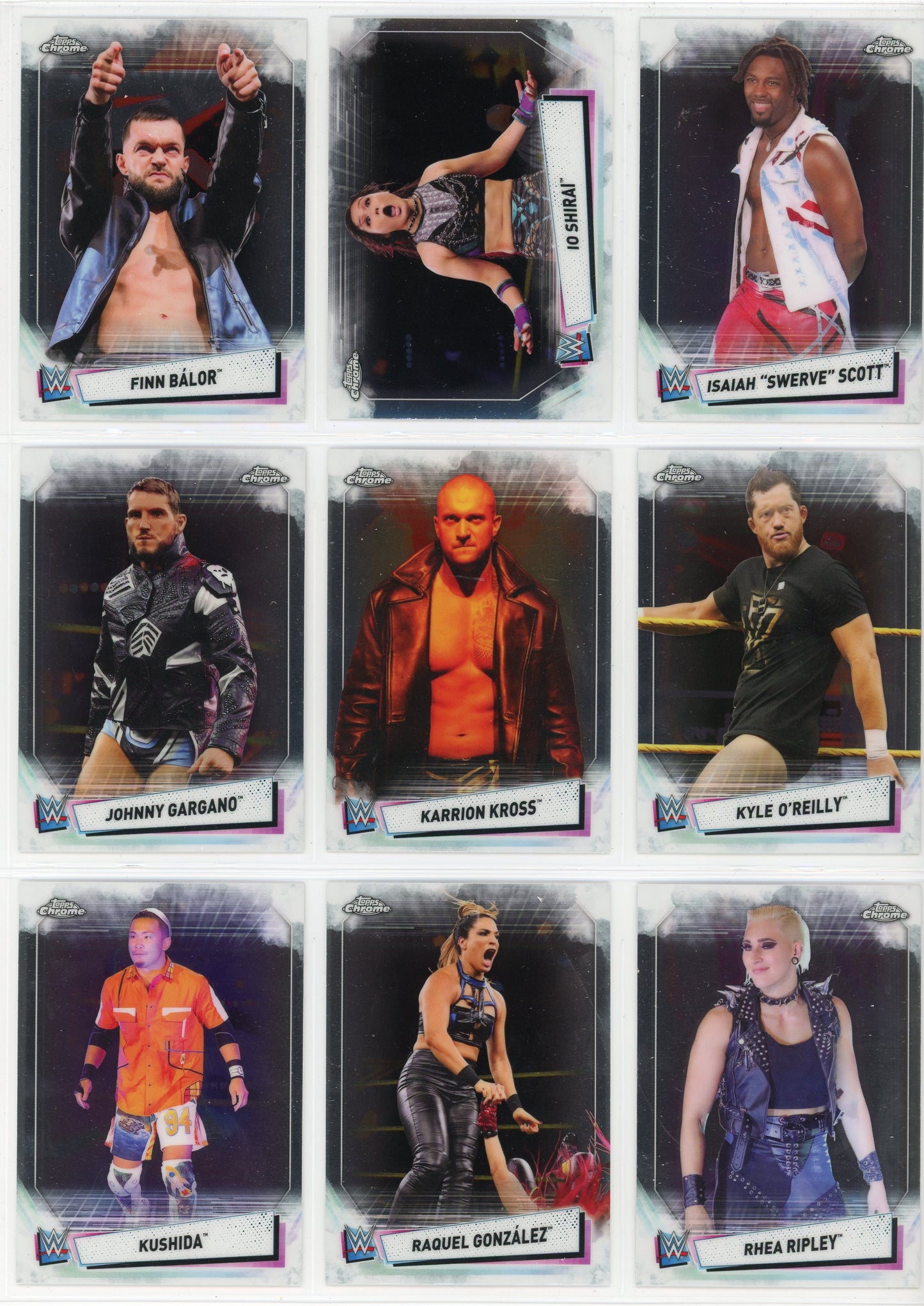 2021 Topps Chrome WWE Complete Set + Image Variations Inserts (130 Cards)