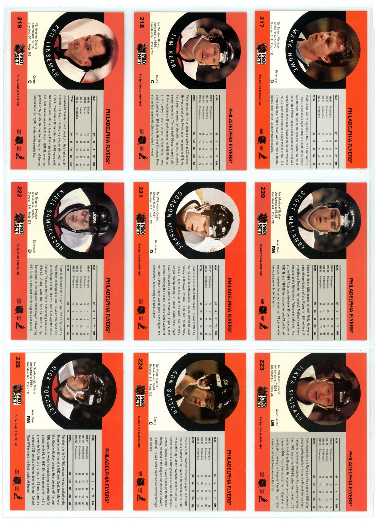 1990/91 NHL Pro Set Hockey Card Complete Set (705 Cards)