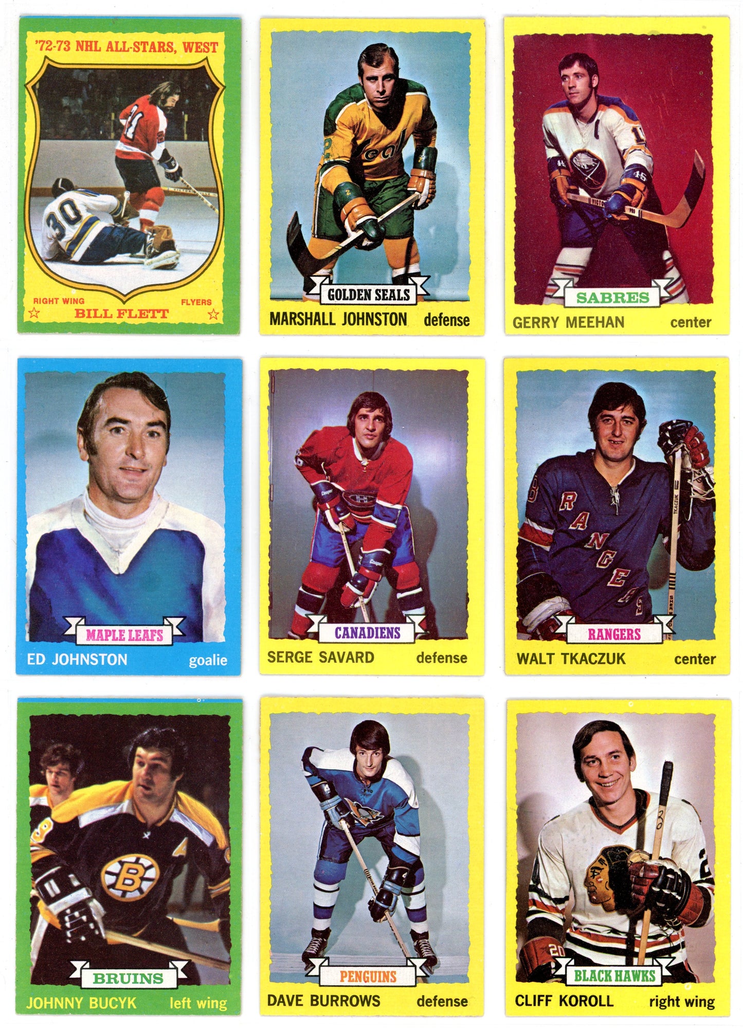 1973/74 Topps NHL Hockey Card Complete Set (198 Cards) Bobby Orr, Ken Dryden Razor Sharp!