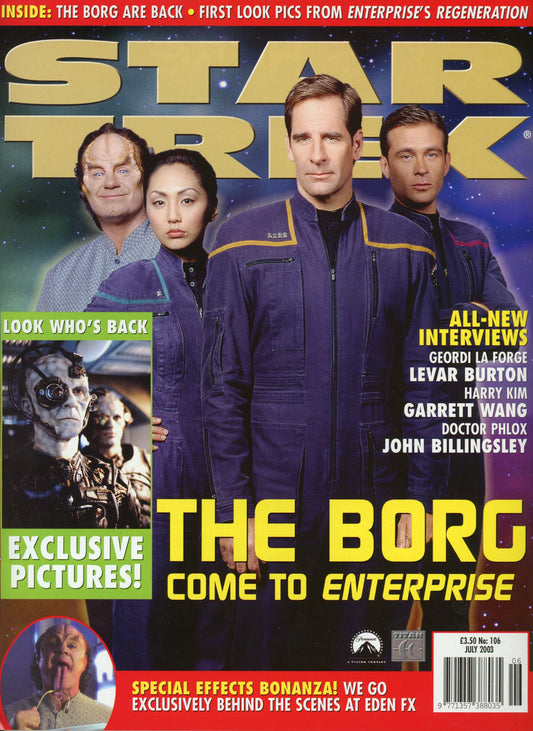 Star Trek Official Vintage Magazine #106 (July 2003) Scott Bakula, John Billingsly, Linda Park, Connor Trinneer