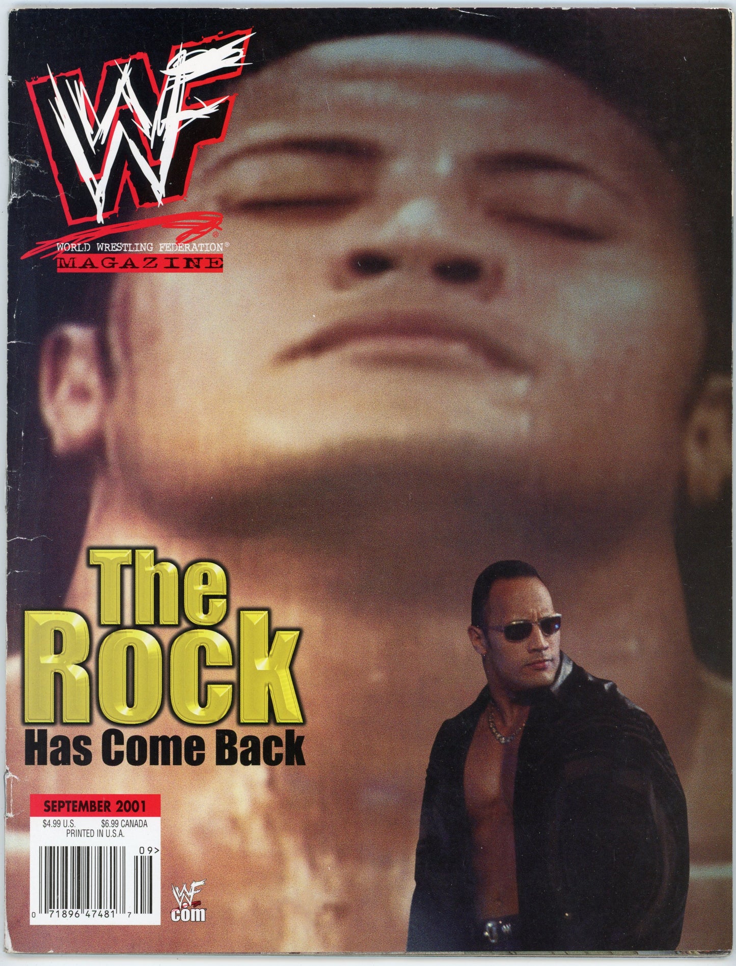 WWE Vintage Wrestling Magazine (September 2001) The Rock