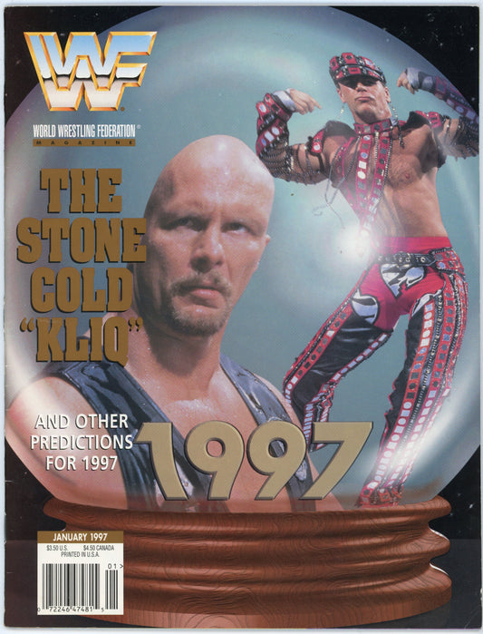 WWF WWE Vintage Wrestling Magazine (January 1997) The Kliq Cover