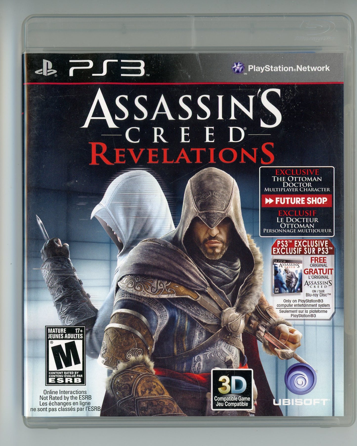 2011 Assassin's Creed: Revelations Playstation 3 Video Game Disc In Box