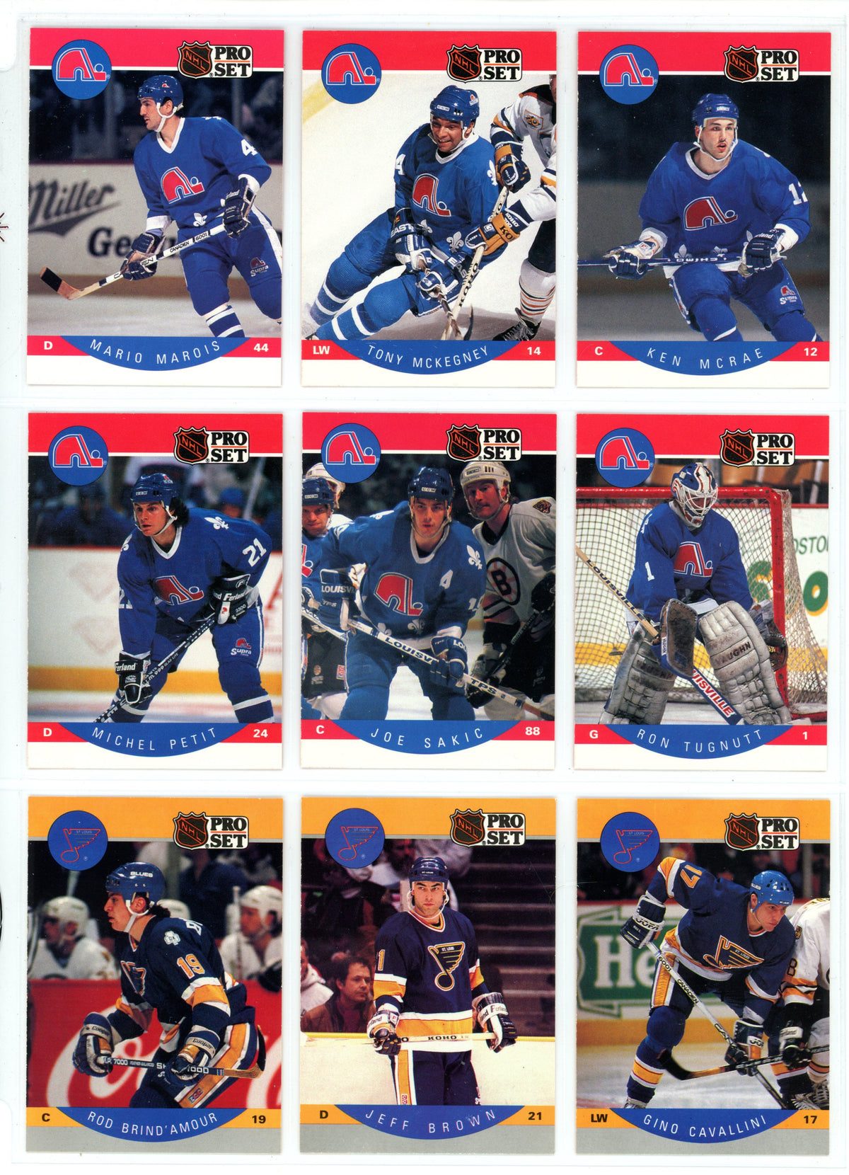 1990/91 NHL Pro Set Hockey Card Complete Set (705 Cards)