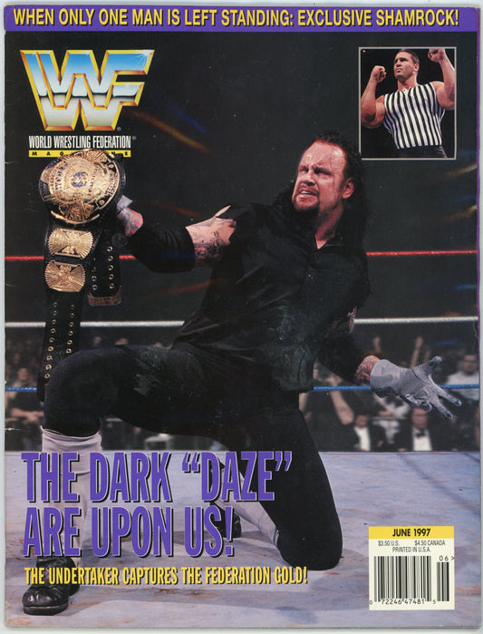 WWF WWE Vintage Wrestling Magazine (June 1997) The Undertaker Cover