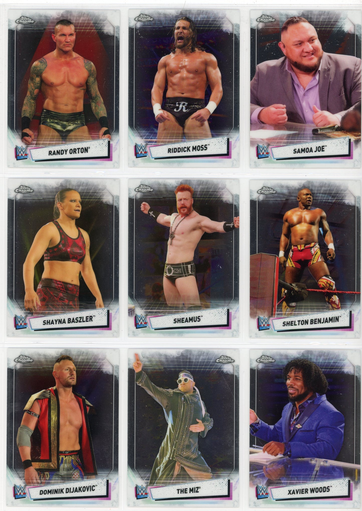 2021 Topps Chrome WWE Complete Set + Image Variations Inserts (130 Cards)