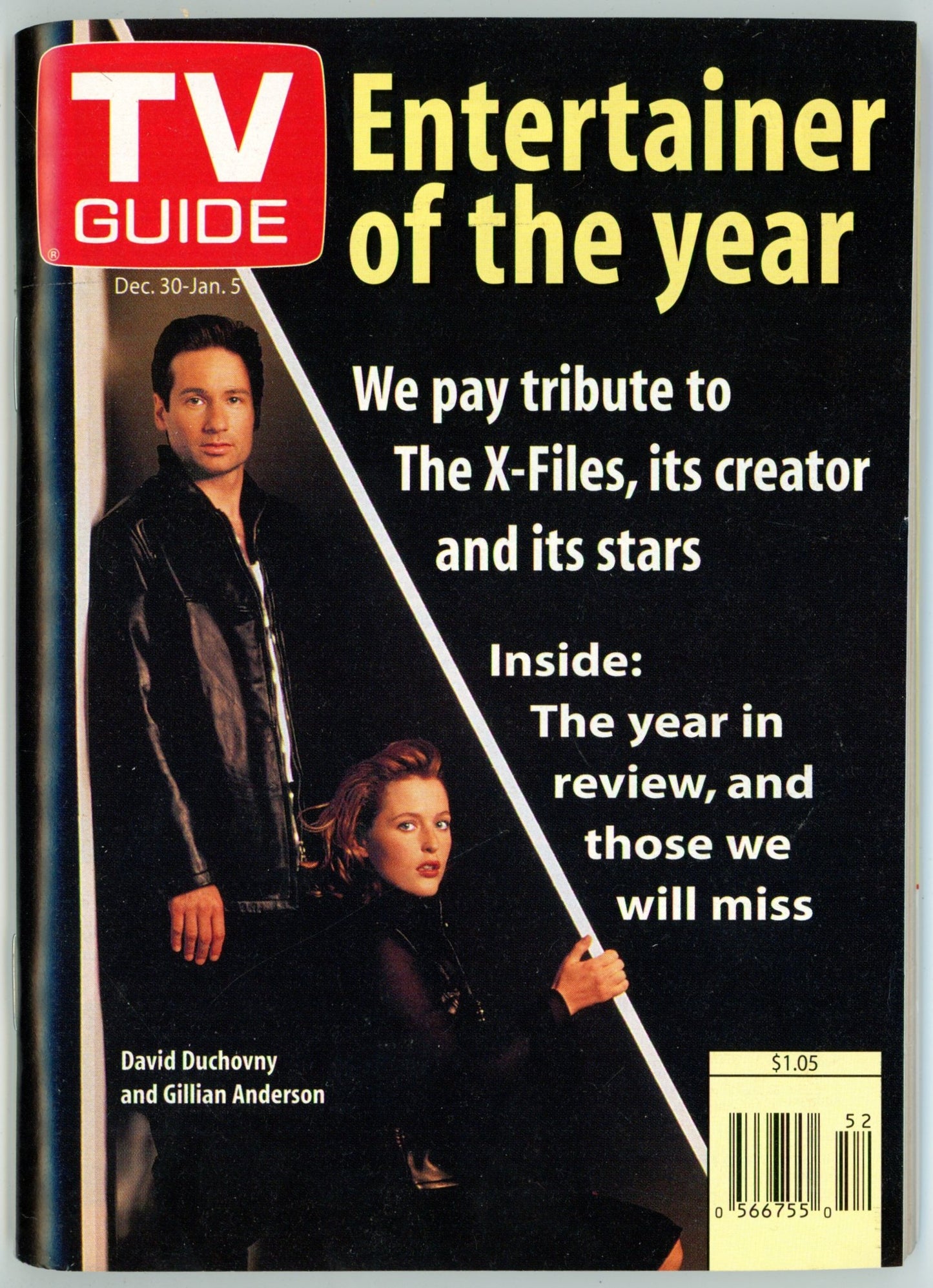 TV Guide Canada Vintage Magazine (December 30-January 5 1995) Newsstand Entertainer of the Year