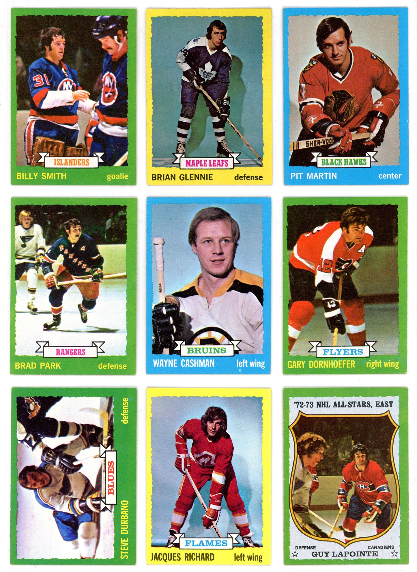 1973/74 Topps NHL Hockey Card Complete Set (198 Cards) Bobby Orr, Ken Dryden Razor Sharp!