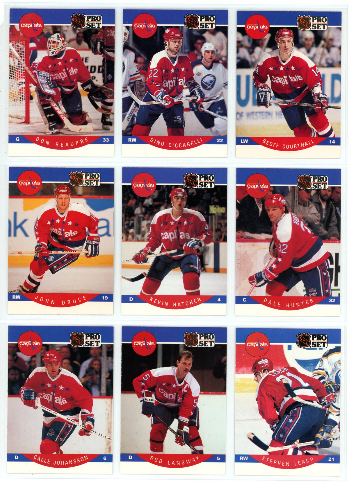 1990/91 NHL Pro Set Hockey Card Complete Set (705 Cards)