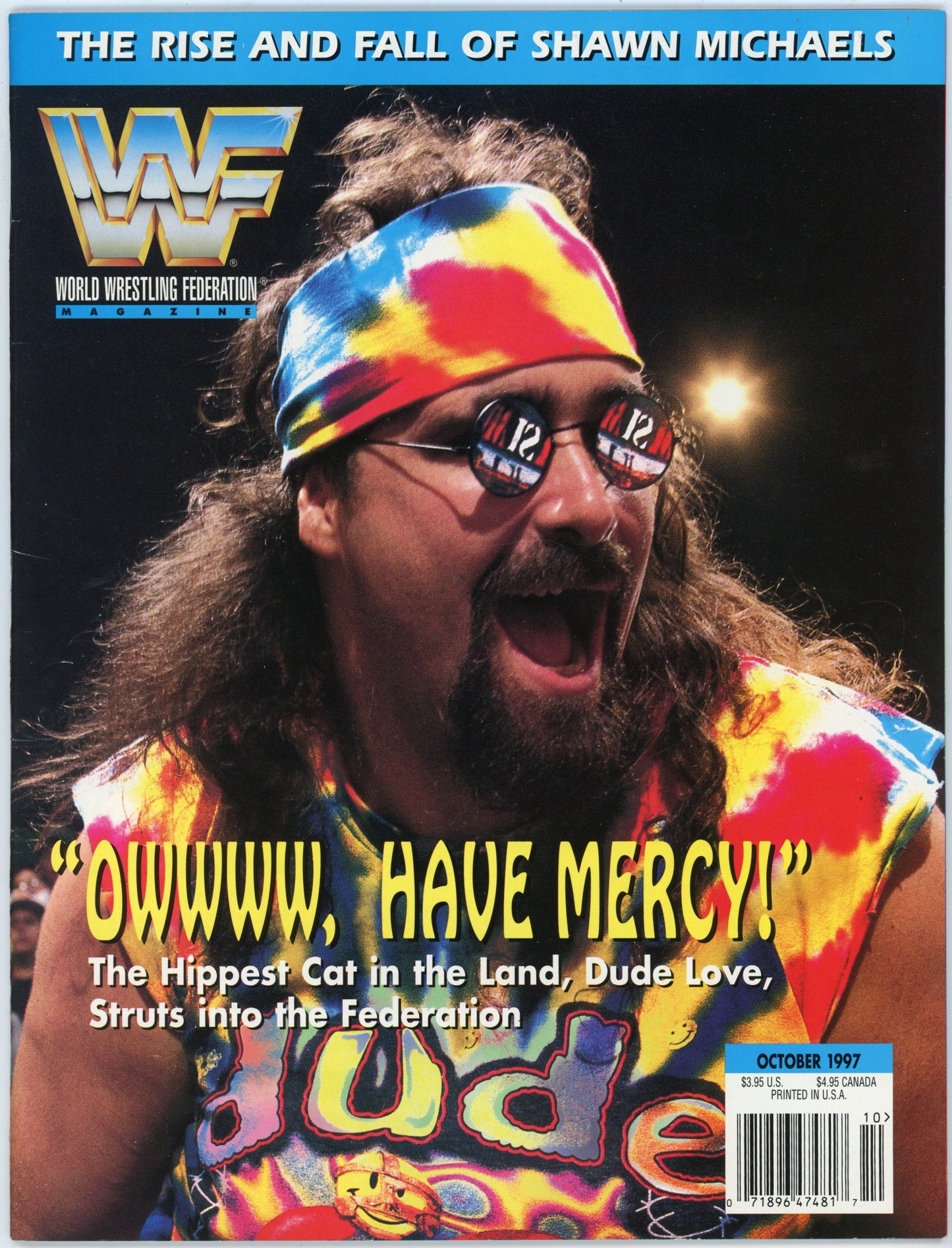 WWF WWE Vintage Wrestling Magazine (October 1997) "Dude Love" Mick Foley Cover
