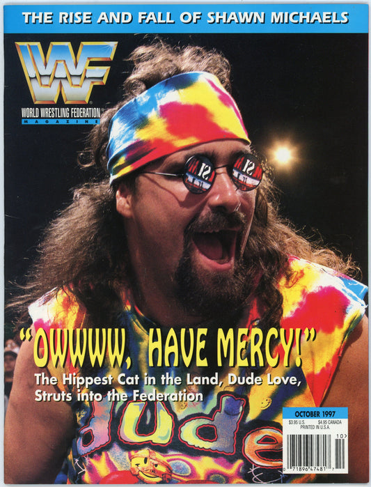WWF WWE Vintage Wrestling Magazine (October 1997) "Dude Love" Mick Foley Cover