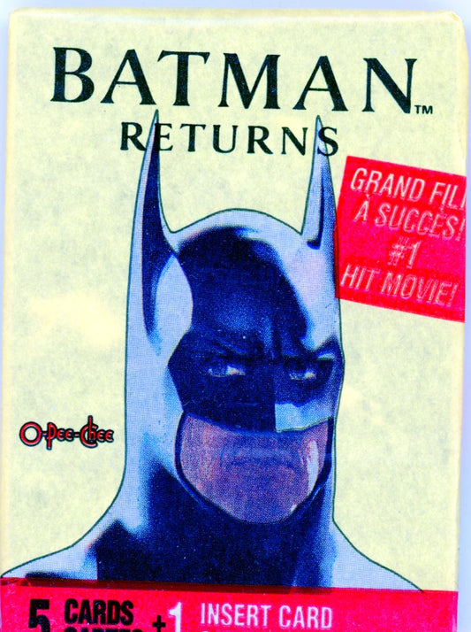 1992 OPC Batman Returns Trading Card Wax Pack