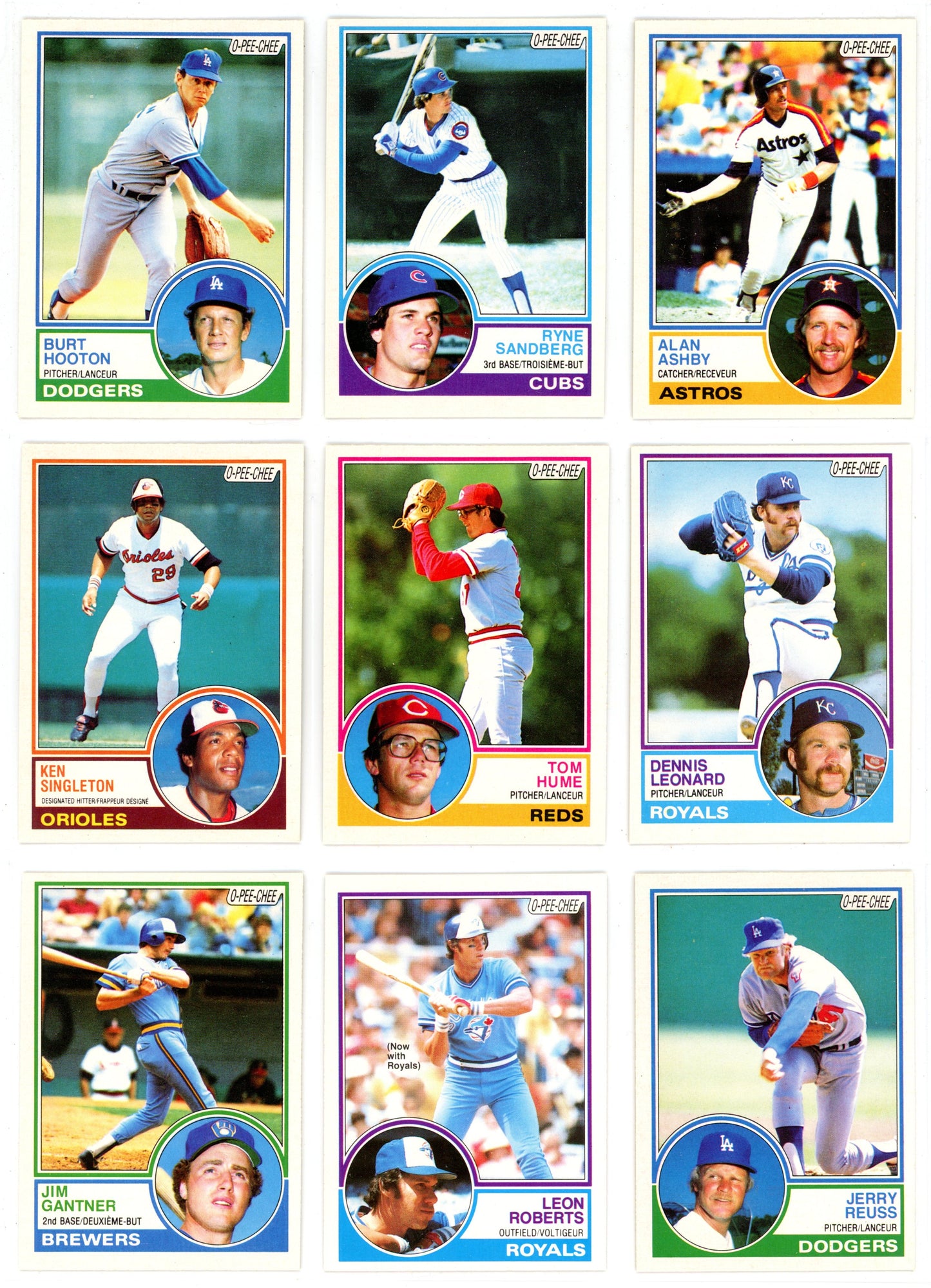 1983 O-Pee-Chee Baseball Card Complete Set (396 Cards) Ryan Sandberg, Tony Gwynn Rookie EX/NMT