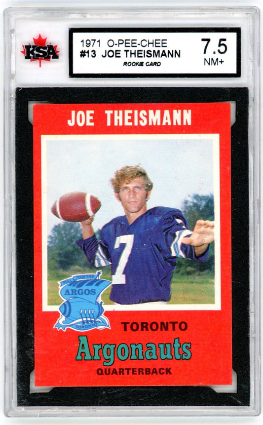 1971 OPC O-Pee-Chee CFL Football Complete Set (132 Cards) W/ Joe Theismann Graded Rookie KSA 7.5