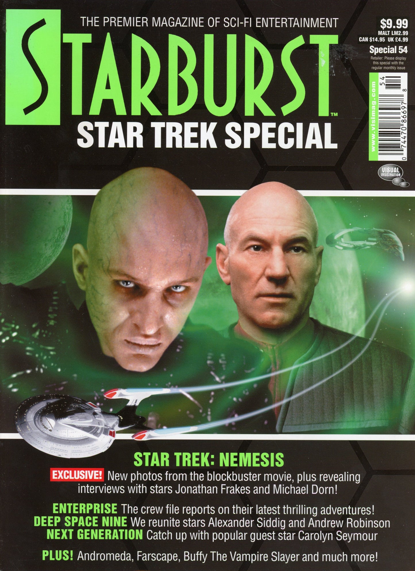 Starburst Vintage Sci-Fi Magazine Special 54 (2002) Star Trek Special Issue