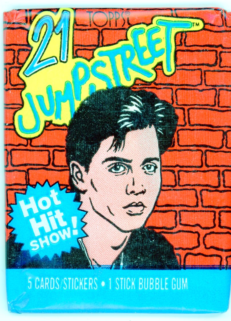 1987 Topps 21 Jump Street Movie Trading Photo Cards Wax Pack