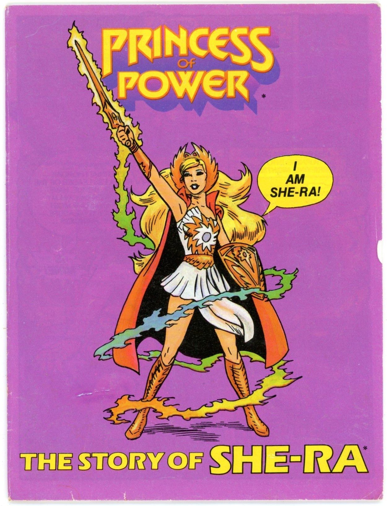 1984 Princess of Power The Story of She-Ra Vintage Mini Comic Book Bilingual