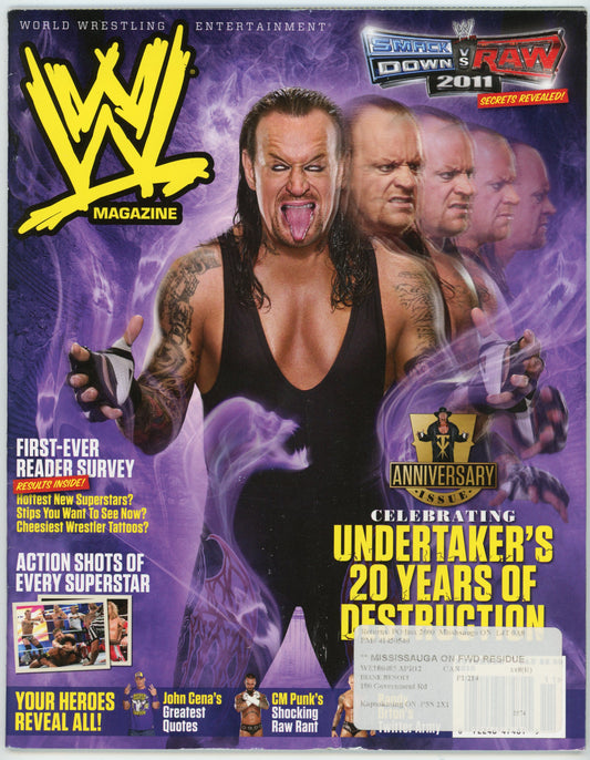 WWE Wrestling Magazine (November 2010) Undertaker Cover