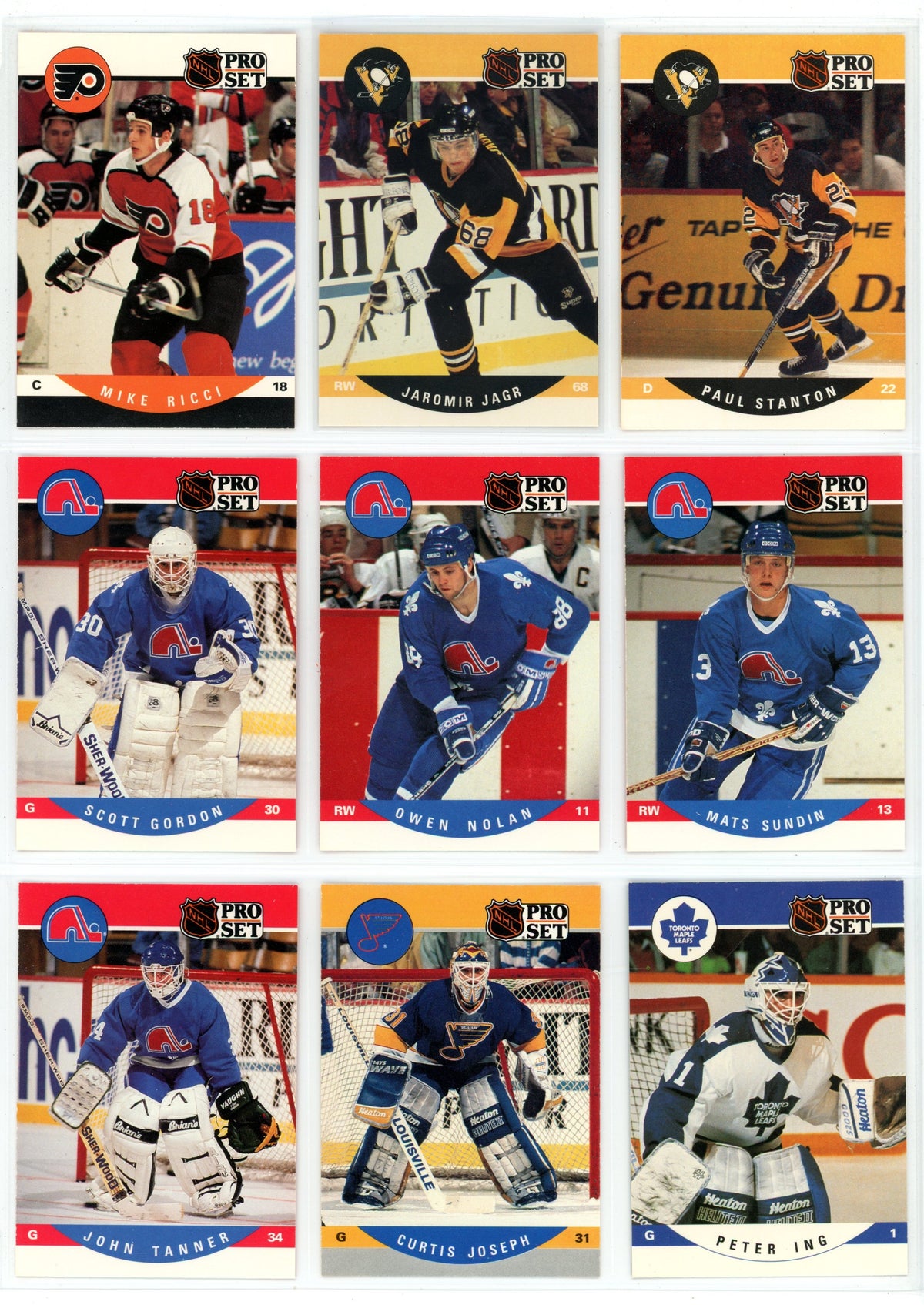 1990/91 NHL Pro Set Hockey Card Complete Set (705 Cards)