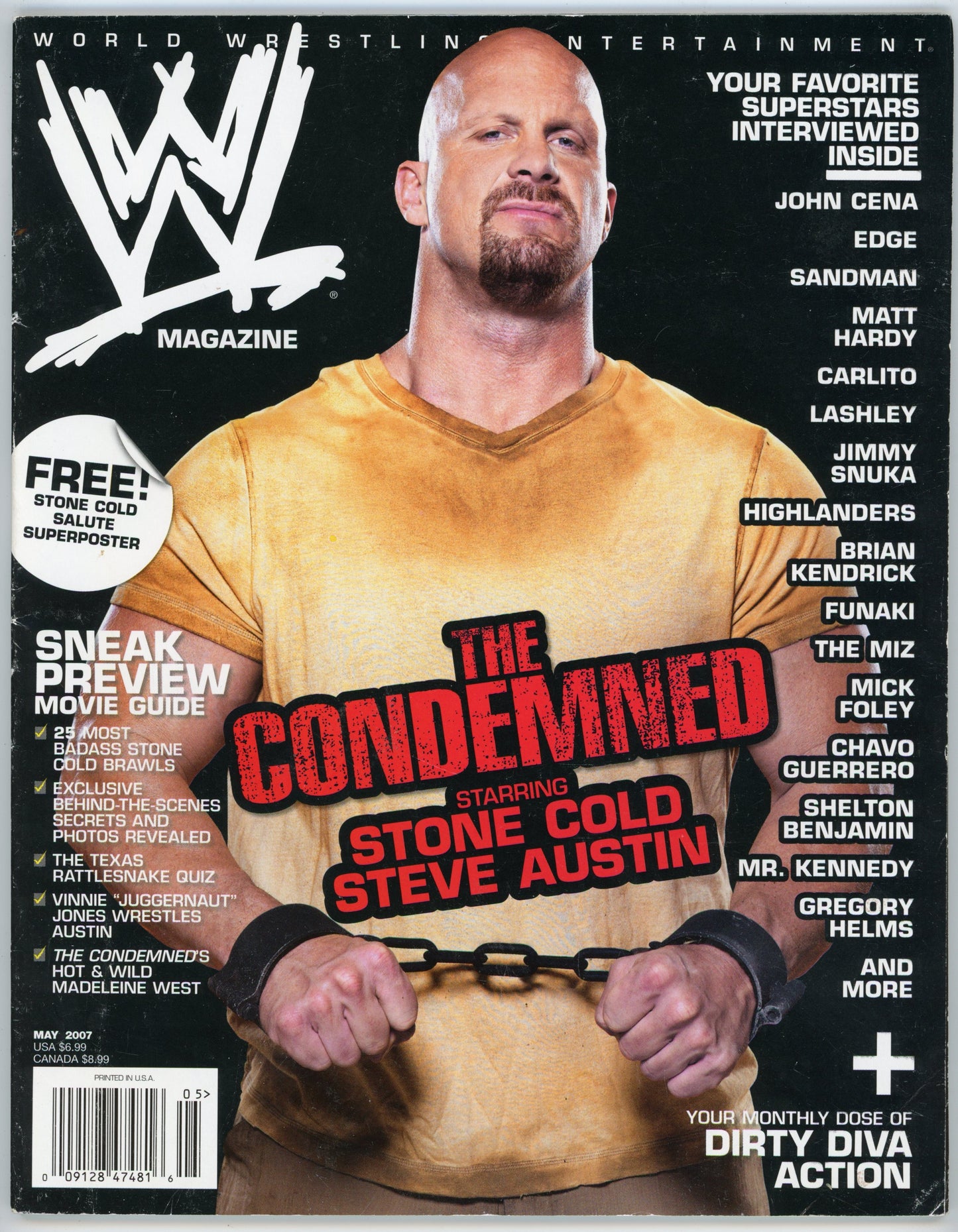 WWE Wrestling Magazine (May 2007) Stone Cold Steve Austin Cover