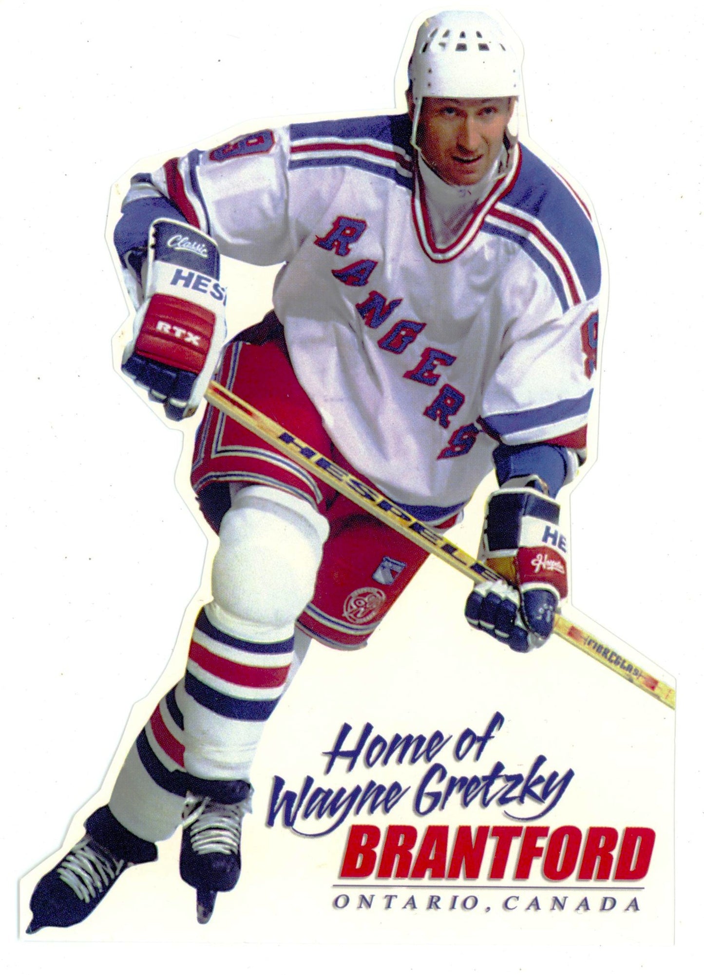 1990s Brantford Tourism Home of Wayne Gretzky Vintage Die-Cut Post Card (Lot of 10)