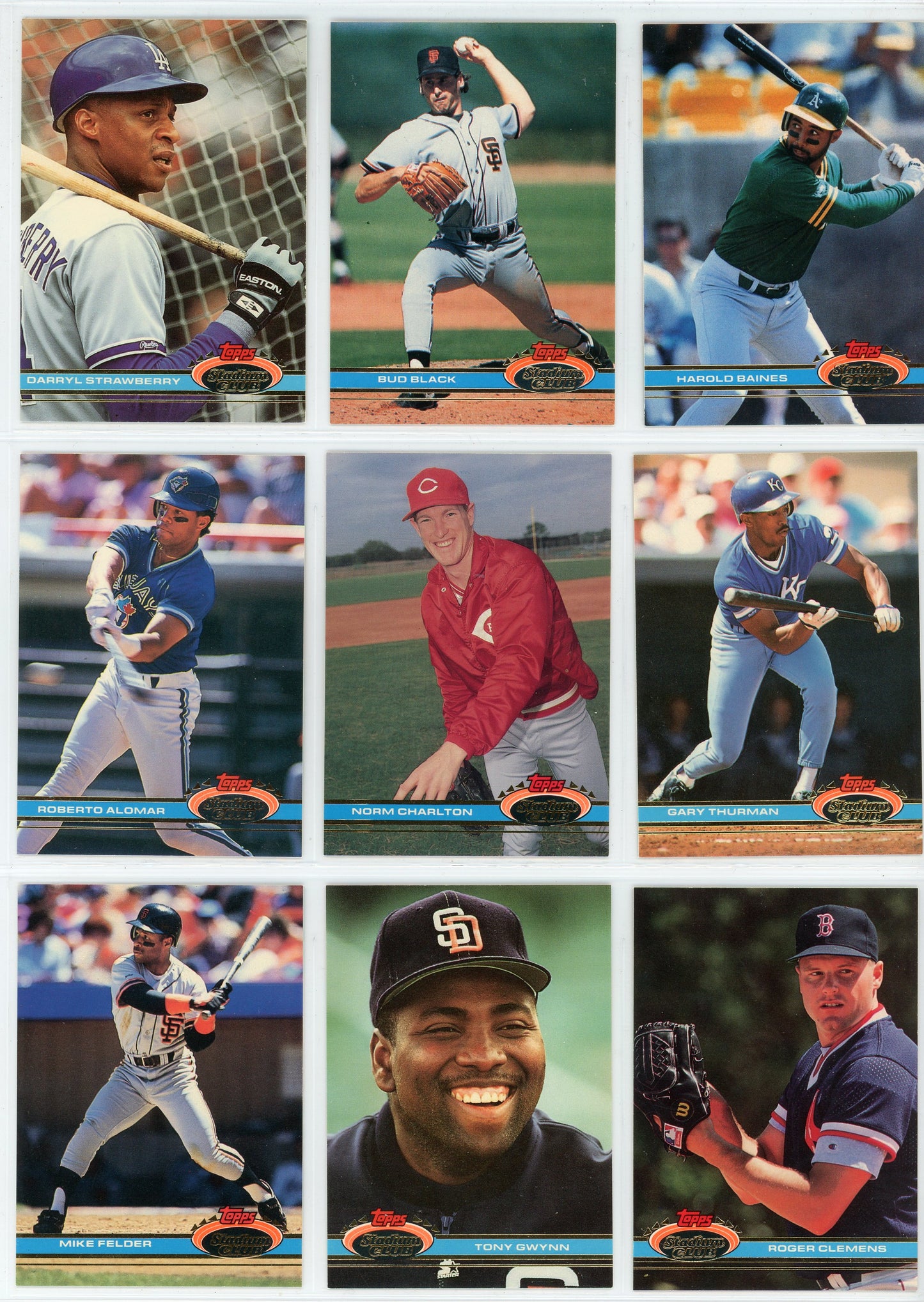1991 Topps Stadium Club MLB Baseball Complete Set (600 Cards)