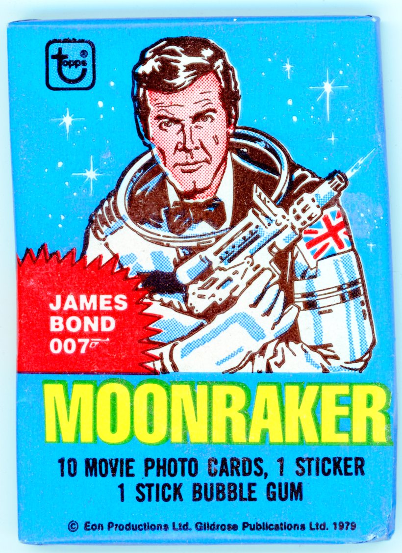 1979 Topps James Bond Moonraker Movie Trading Photo Cards Wax Pack