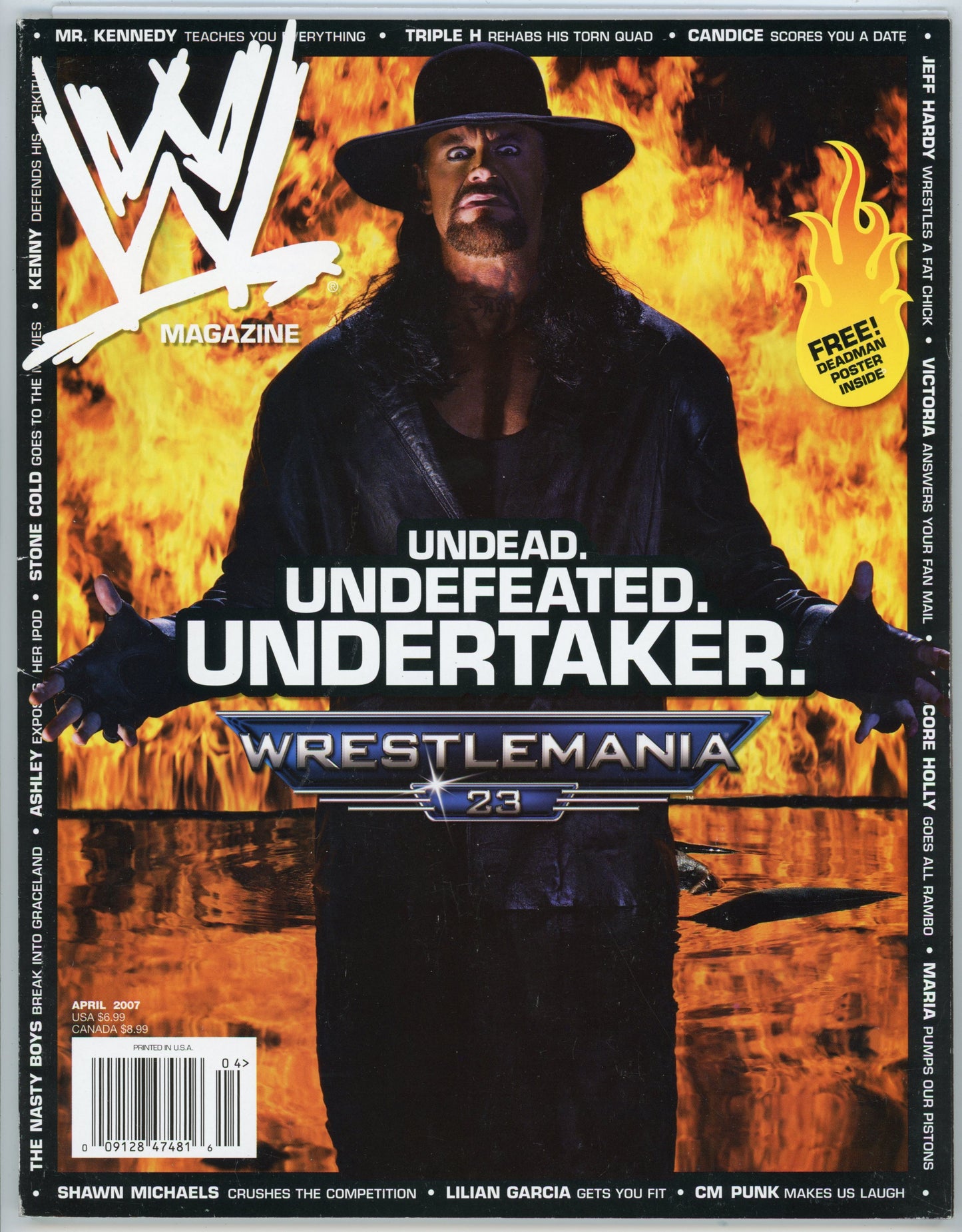 WWE Wrestling Magazine (April 2007) The Undertaker Cover