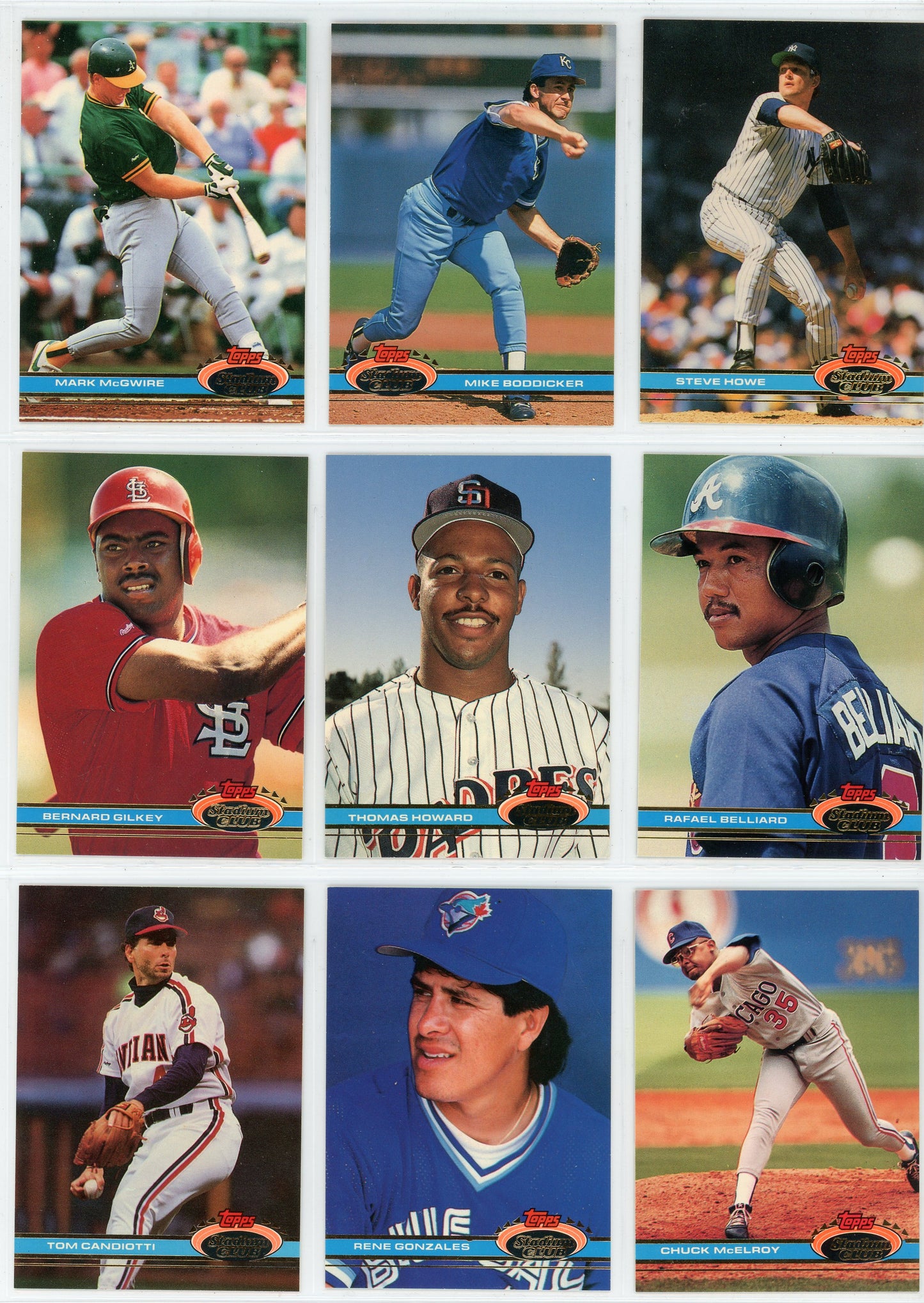 1991 Topps Stadium Club MLB Baseball Complete Set (600 Cards)