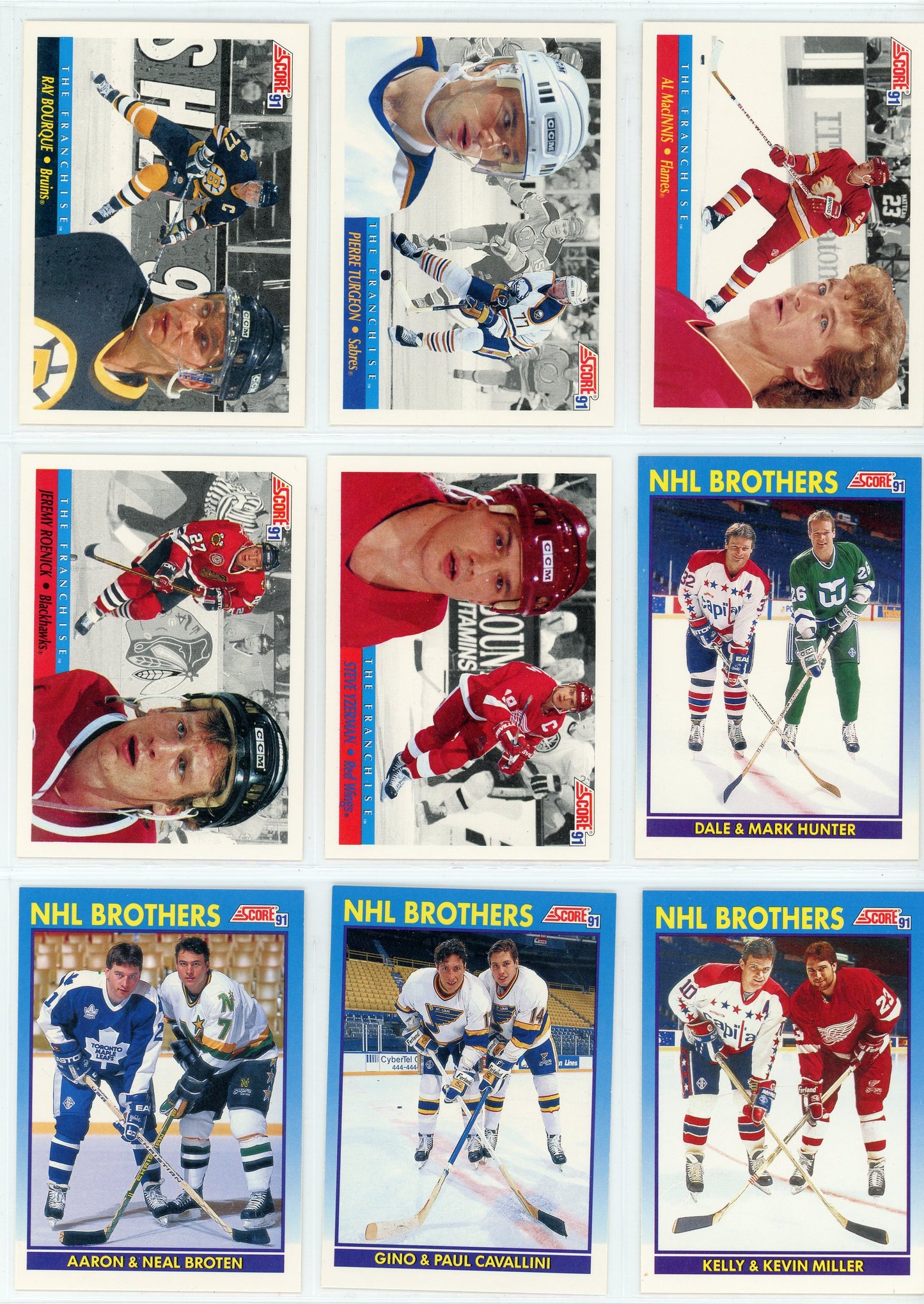 1991/92 Score Canadian English NHL Hockey Card Series 2 Set (330 Cards)