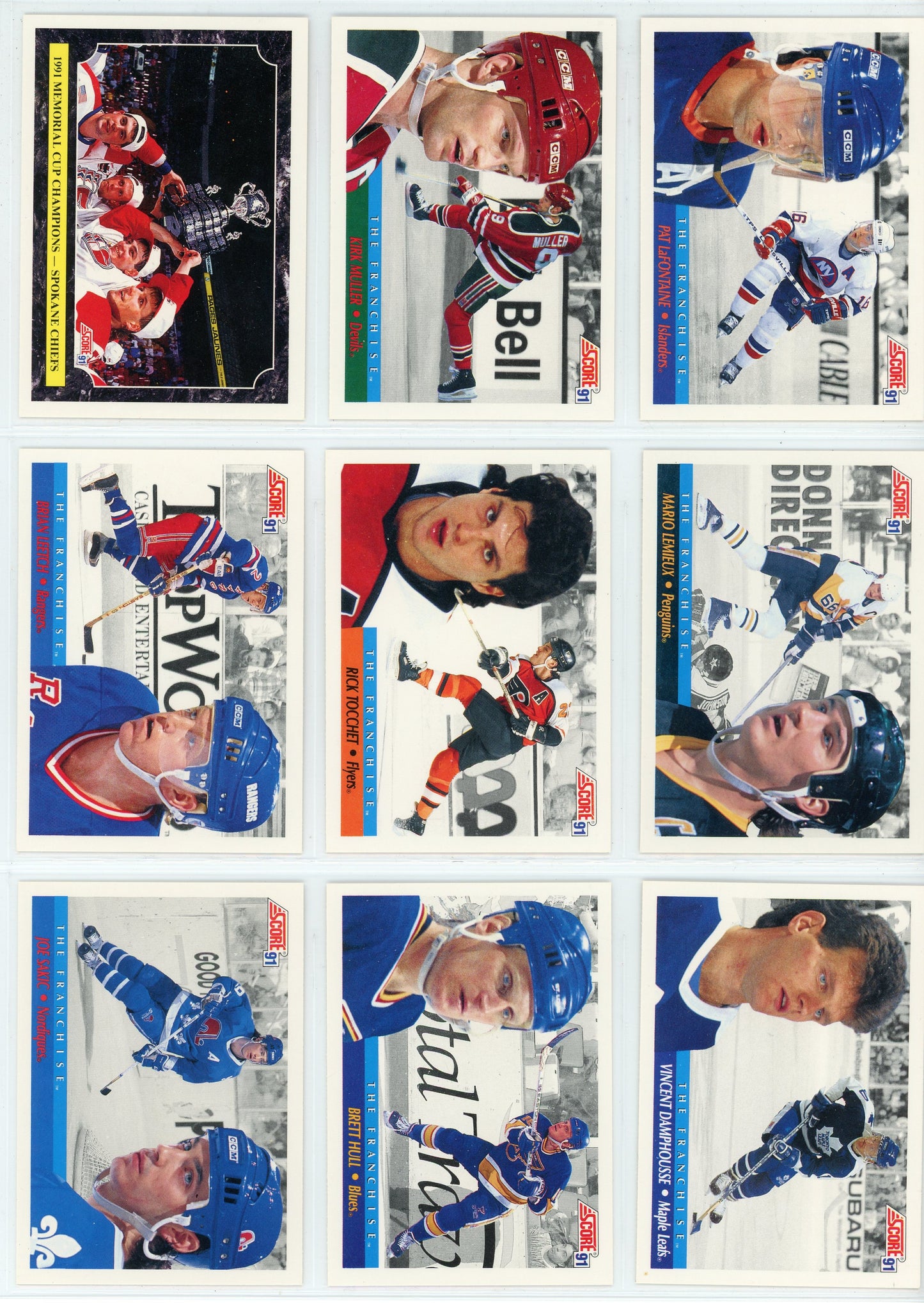 1991/92 Score Canadian English NHL Hockey Card Series 2 Set (330 Cards)