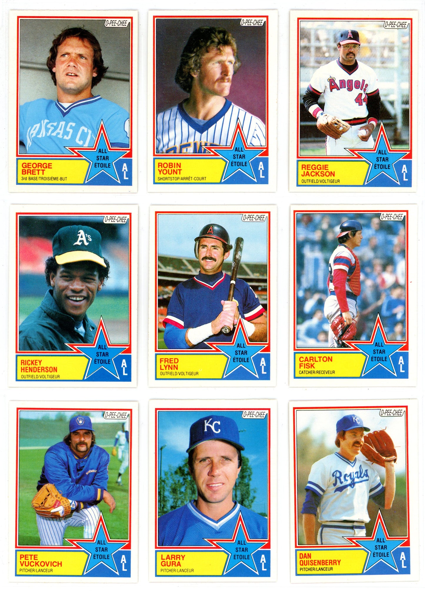 1983 O-Pee-Chee Baseball Card Complete Set (396 Cards) Ryan Sandberg, Tony Gwynn Rookie EX/NMT