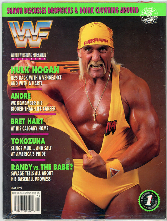 WWF WWE Vintage Wrestling Magazine (May 1993) Hulk Hogan Cover
