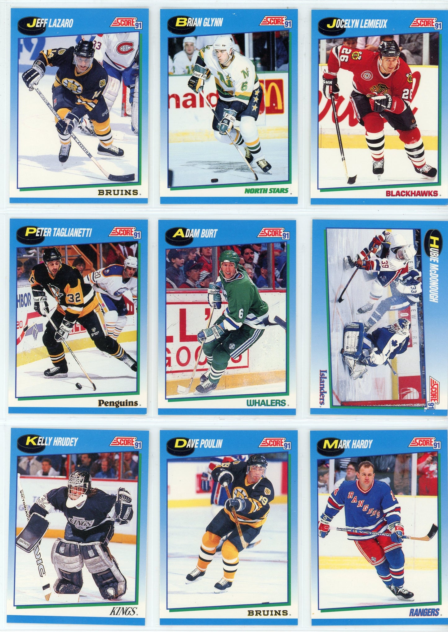 1991/92 Score Canadian English NHL Hockey Card Series 2 Set (330 Cards)