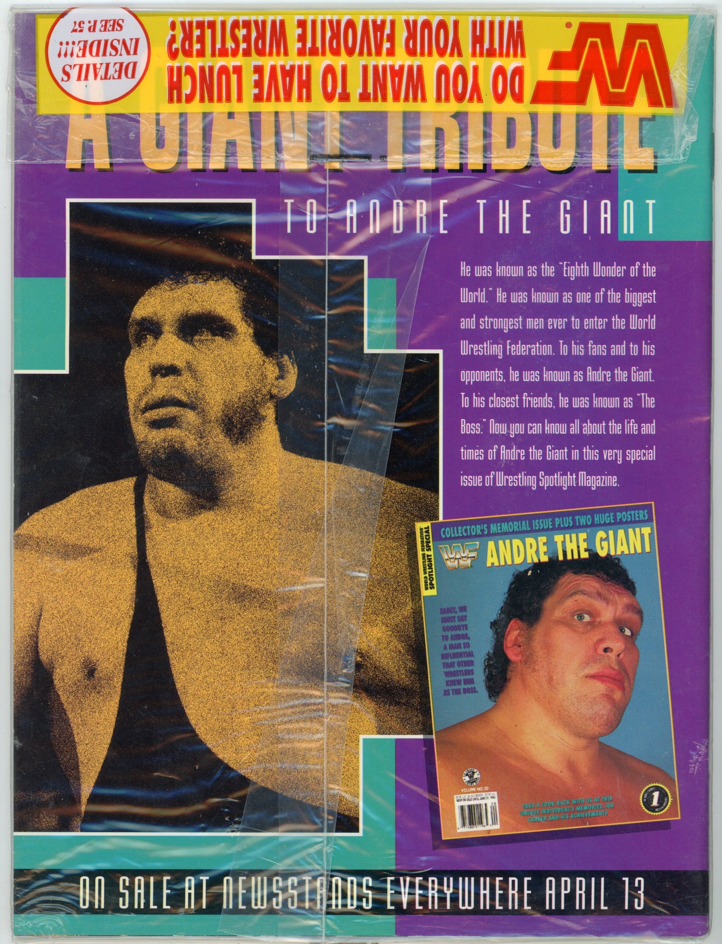 WWF WWE Vintage Wrestling Magazine (May 1993) Hulk Hogan Cover