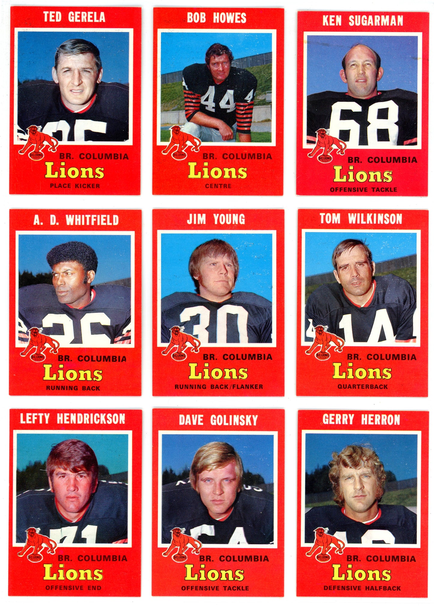 1971 OPC O-Pee-Chee CFL Football Complete Set (132 Cards) W/ Joe Theismann Graded Rookie KSA 7.5