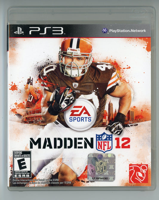 EA Sports Madden NFL '12 Playstation 3 Video Game Disc In Box