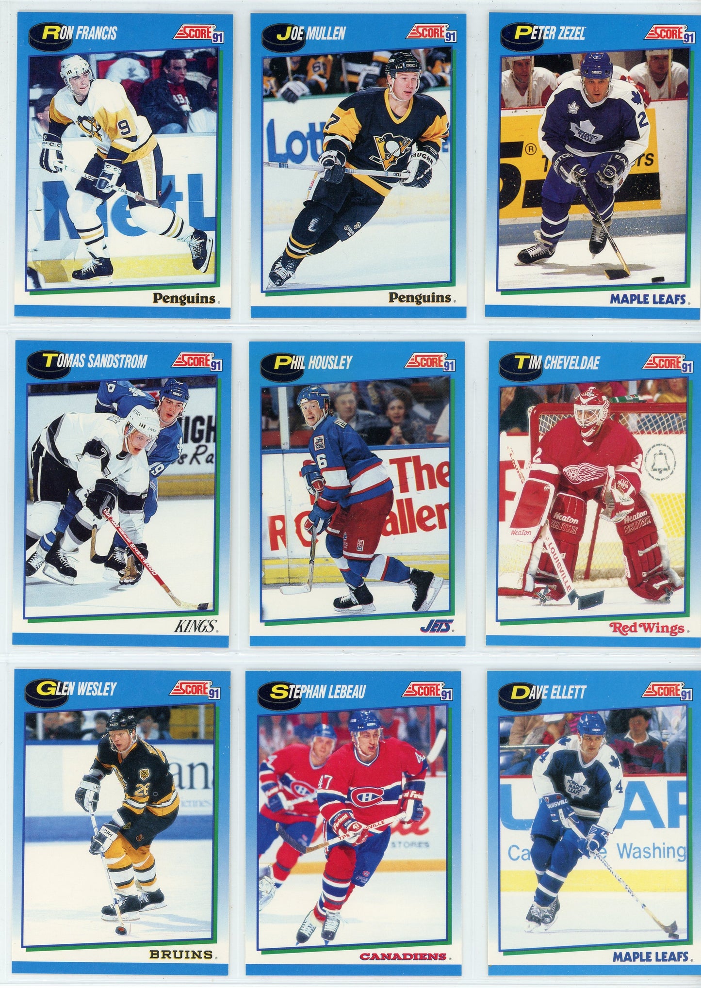 1991/92 Score Canadian English NHL Hockey Card Series 2 Set (330 Cards)
