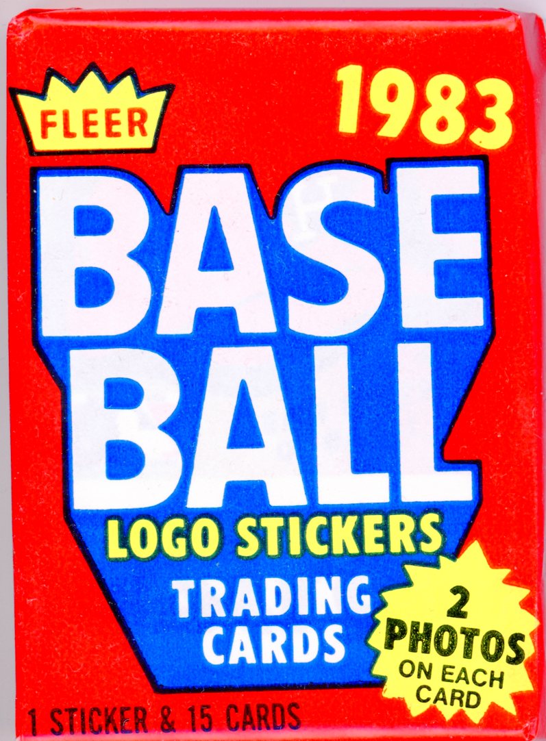 1983 Fleer Baseball (1) Wax Pack Possible Tony Gwynn Rookie Card