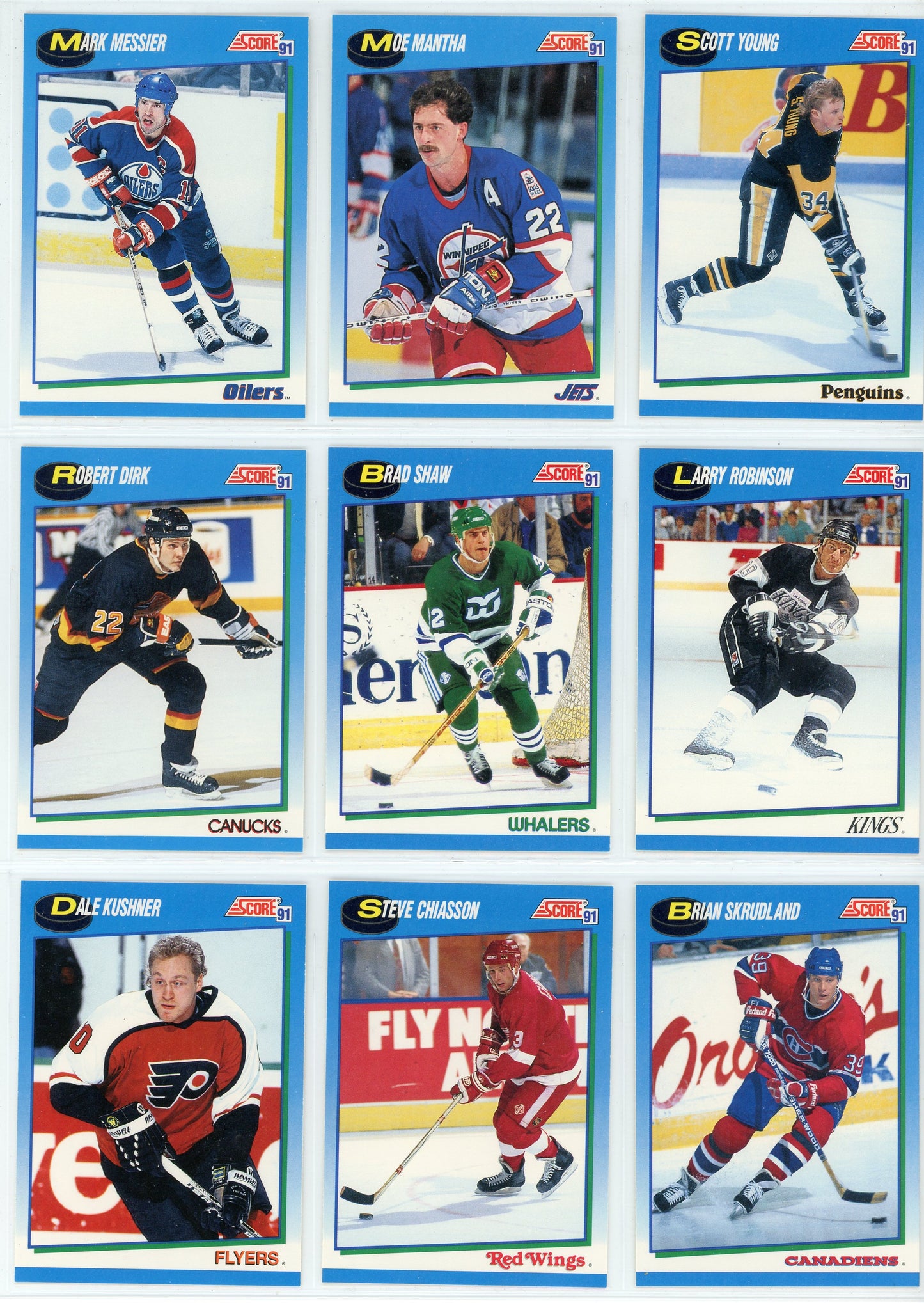 1991/92 Score Canadian English NHL Hockey Card Series 2 Set (330 Cards)