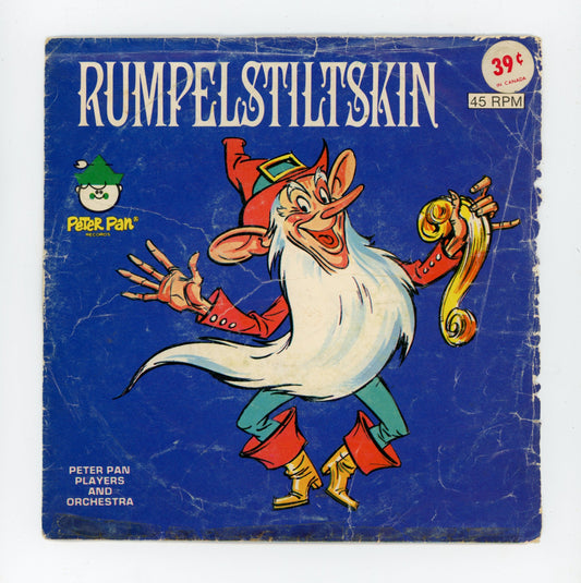 1960s Peter Pan Records Rumplestiltskin 45RPM 7" Vintage Vinyl Record