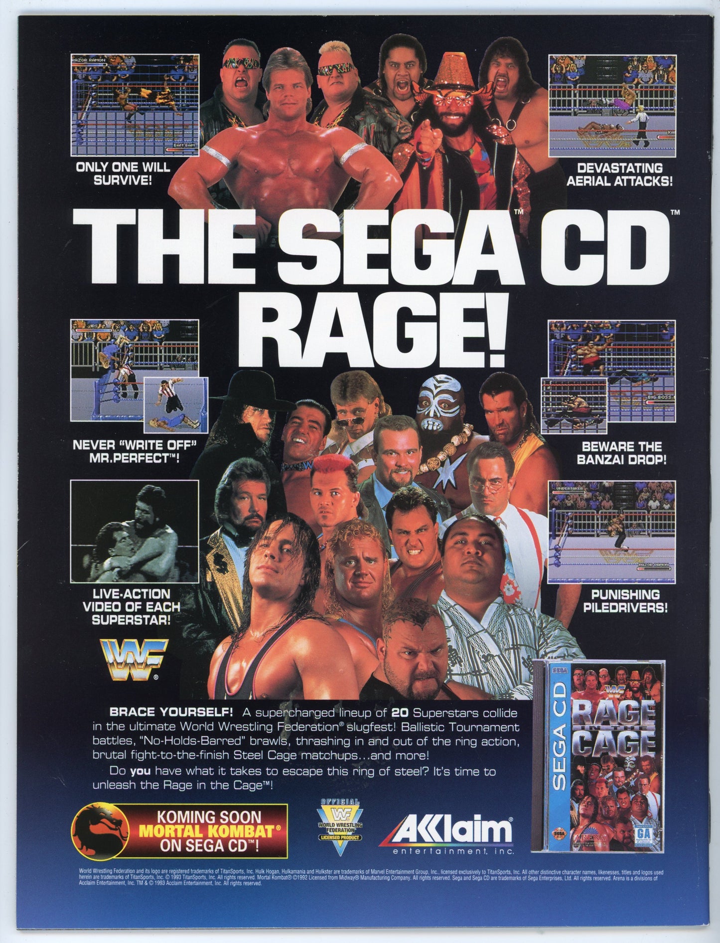 WWF WWE Vintage Wrestling Magazine (February 1994) Shawn Michaels Cover