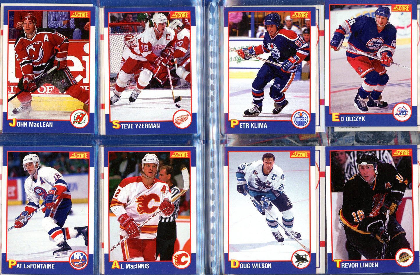 1991 Score Kellogg's Limited Edition Collector's Hockey Card Complete Set in Branded Binder (24 Cards)