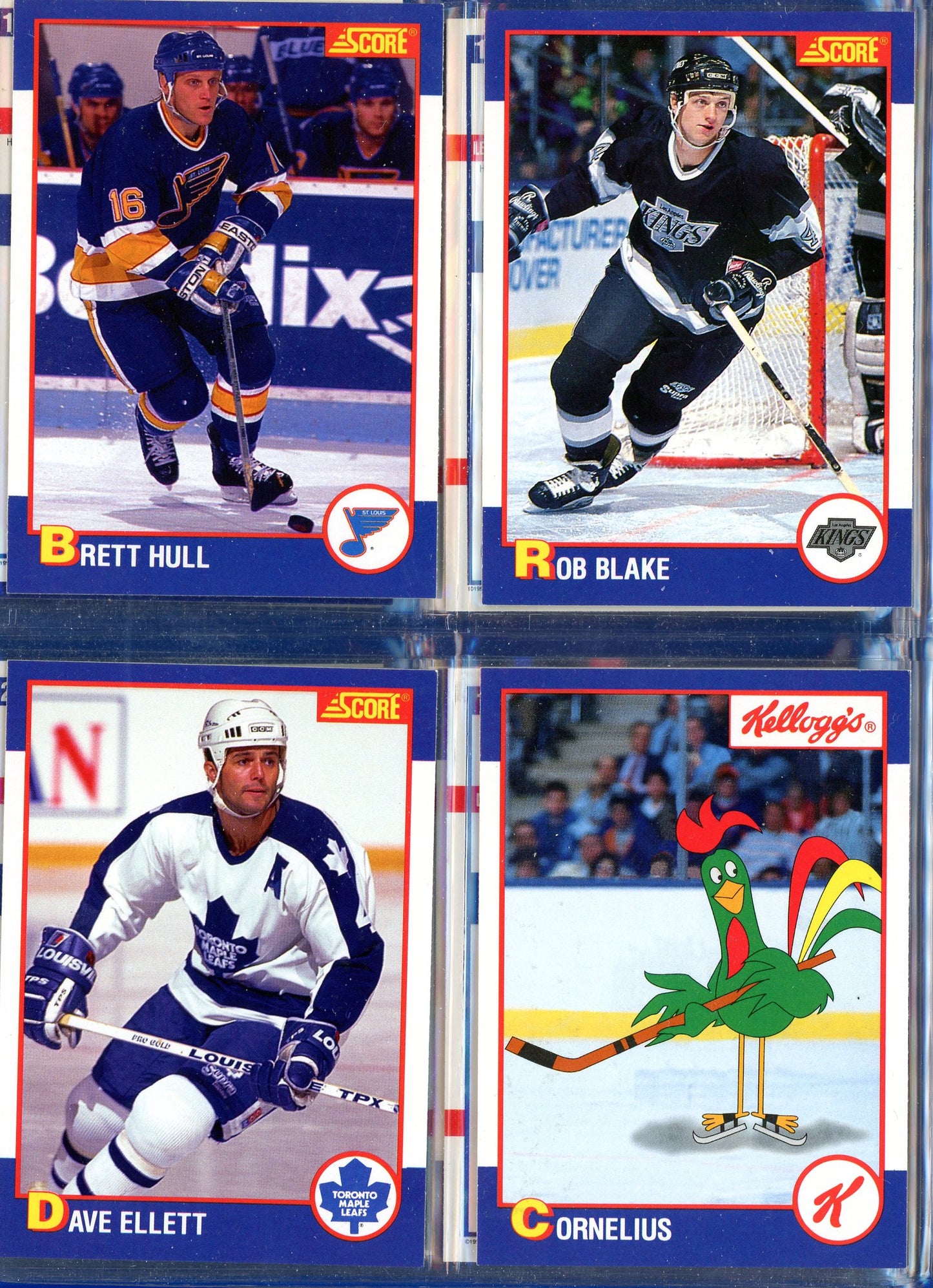 1991 Score Kellogg's Limited Edition Collector's Hockey Card Complete Set in Branded Binder (24 Cards)