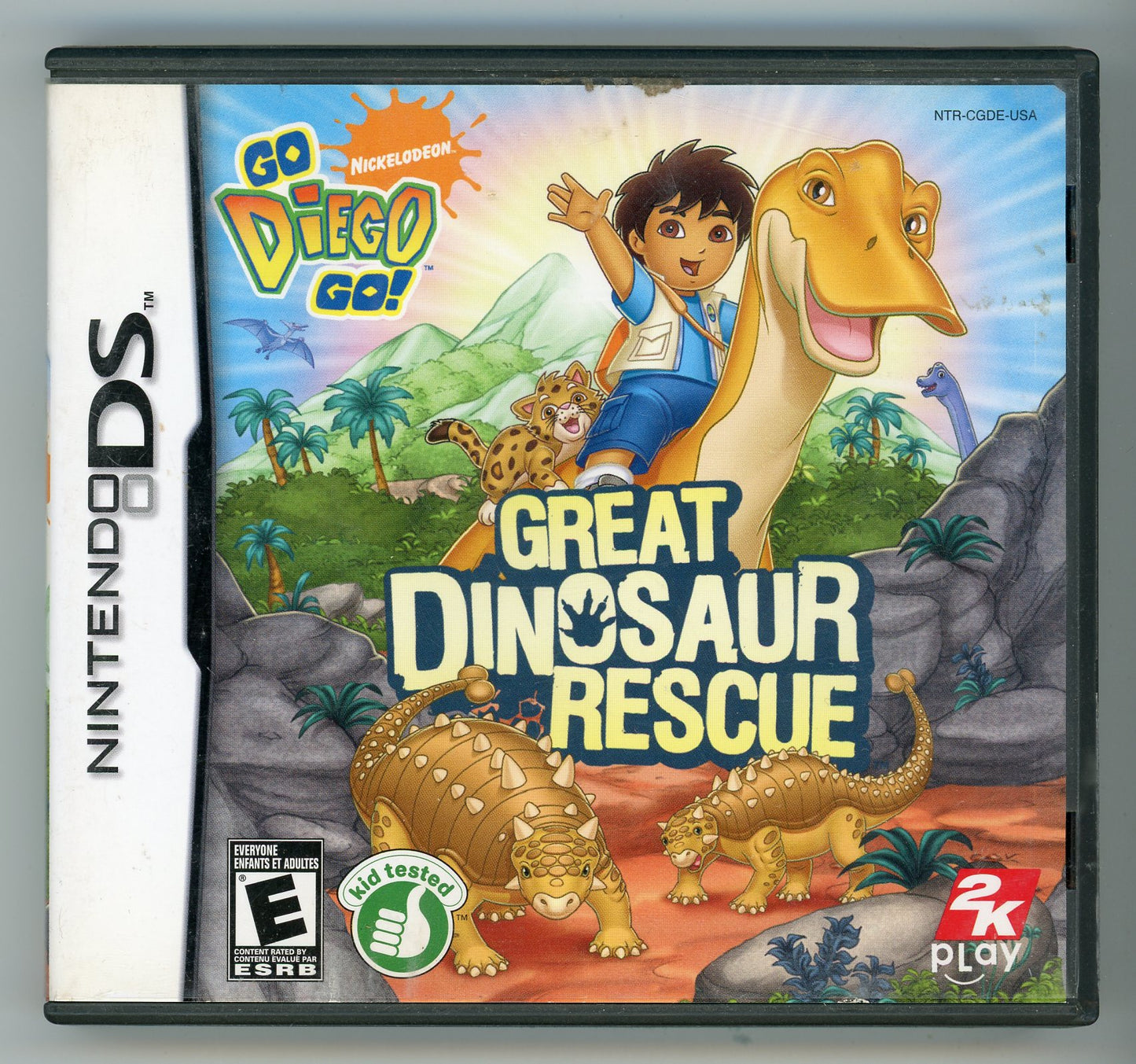 2008 2K Play Go Diego Go!: Great Dinosaur Rescue DS Video Game Cartridge In Box