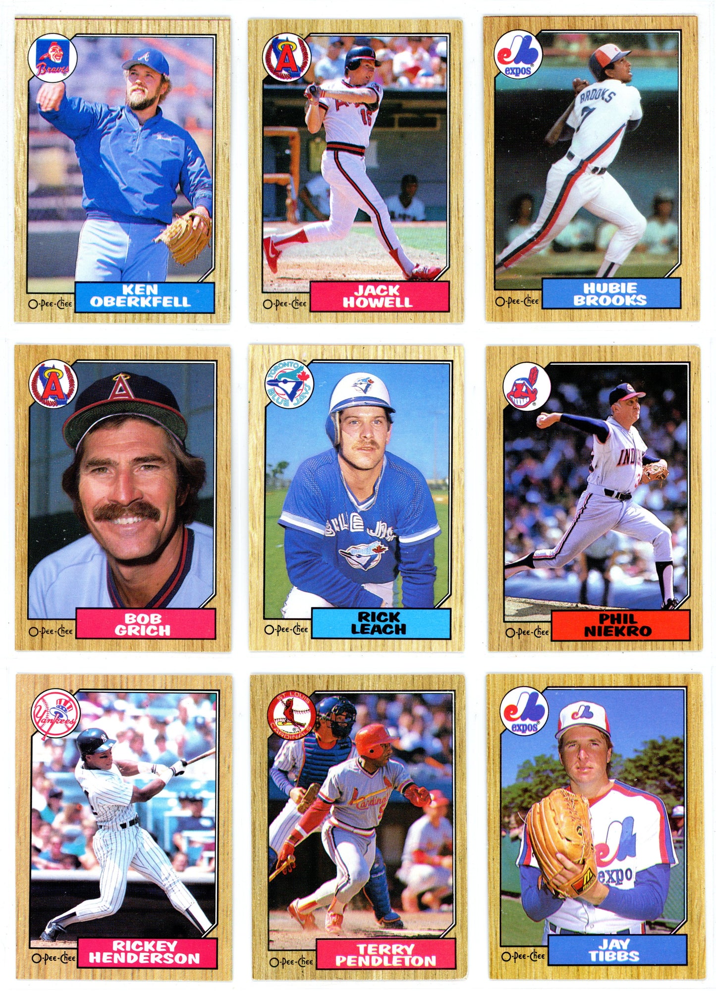 1987 O-Pee-Chee Baseball Card Complete Set (396 Cards) Barry Bonds Rookie High Grade!