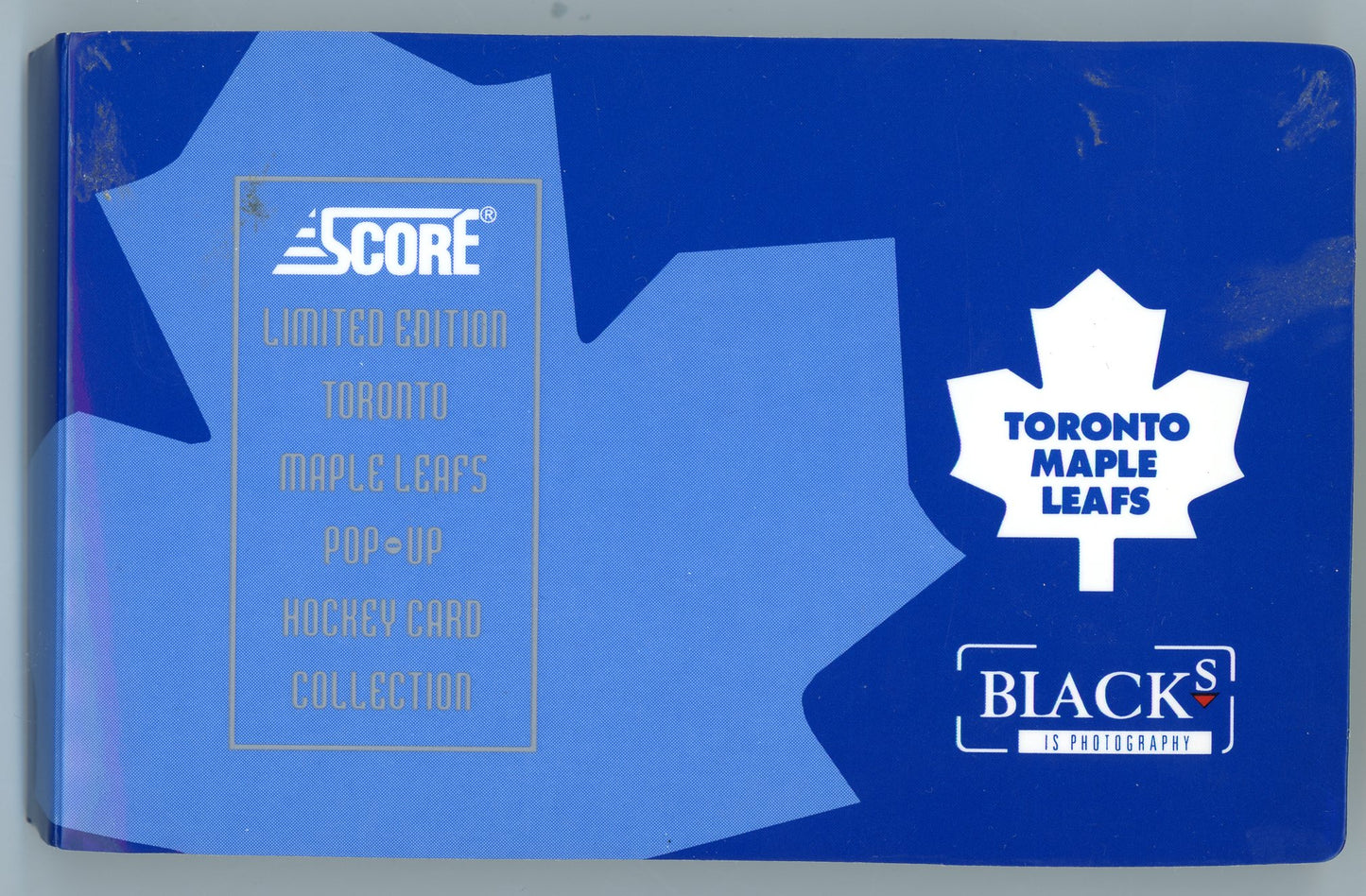 1993/94 Score Black's Toronto Maple Leafs Pop-Up Hockey Complete Set in Branded Binder (24 Pop-Up Cards)